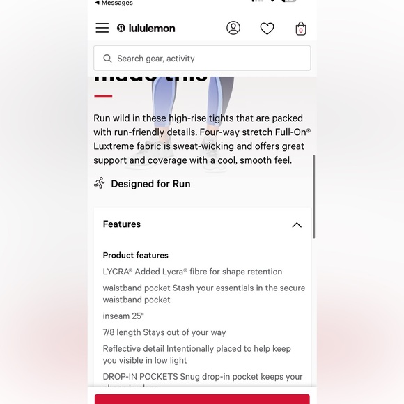 lululemon athletica Blue and Black Leggings - Picture 15 of 17